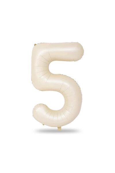 Folyo Balon 82 Cm (32'') Krem Rakam - 7