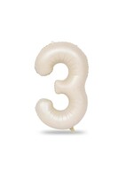 Folyo Balon 82 Cm (32'') Krem Rakam - 5