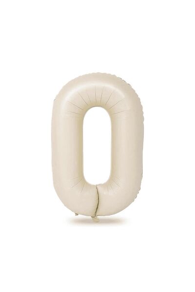 Folyo Balon 82 Cm (32'') Krem Rakam - 2