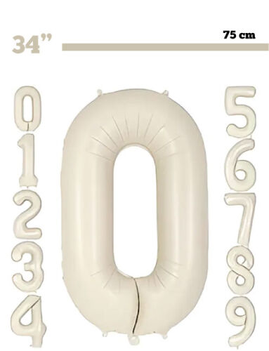 Folyo Balon 82 Cm (32'') Krem Rakam - 