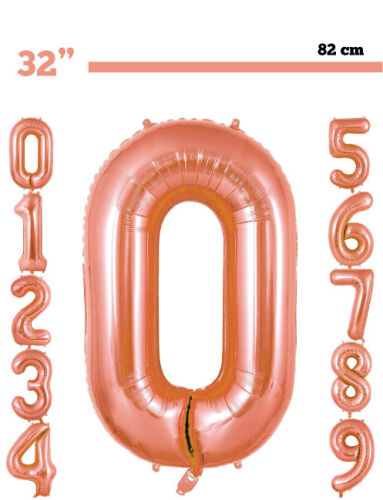 Folyo Balon 82 Cm Rose Gold Rakam - 