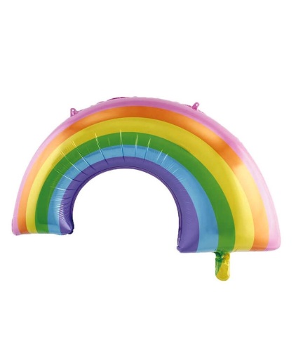 Folyo Balon Renkli Gökkuşağı 82x53.5 Cm - 