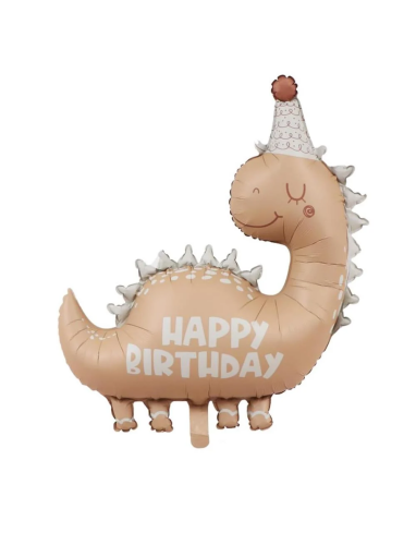 Folyo Balon Retro Dinozor Şapkalı 80x77 Cm - 
