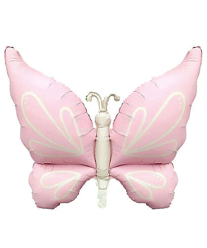 Folyo Balon Retro Pembe Kelebek 73,5x94 cm - 