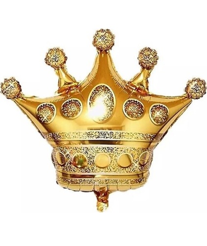 Folyo Balon Taç Model Altın 30'' - 