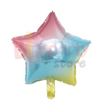Folyo Balon Yıldız 40 Cm (18inç) Rengarenk - 1
