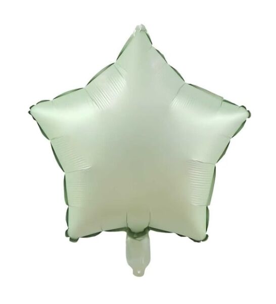 Folyo Balon Yıldız 40 Cm (18inç) Retro Yeşil - 