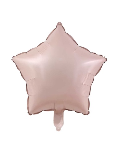 Folyo Balon Yıldız 40 Cm (18inç) Şeftali Tüyü - 1