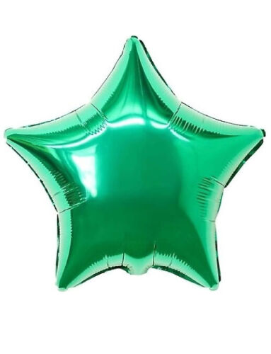 Folyo Balon Yıldız 40 Cm (18inç) Yeşil - 