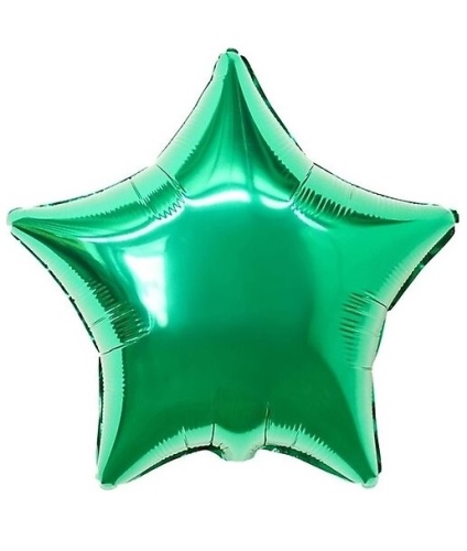 Folyo Balon Yıldız 60 Cm (24 inç) Yeşil - 