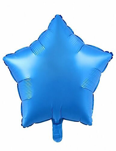Folyo Balon Yıldız 60 Cm (24 inç) Mavi - 