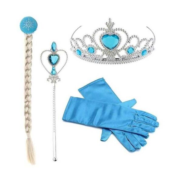 Frozen Taç - Asa - Saç - Eldiven Set - 