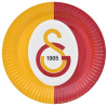 Lisanslı Galatasaray Karton Tabak 23 Cm 8 Parça - 1