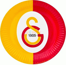  - Lisanslı Galatasaray Karton Tabak 23 Cm 8 ′li