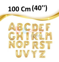 Folyo Balon Harf Gold 100 Cm - 23