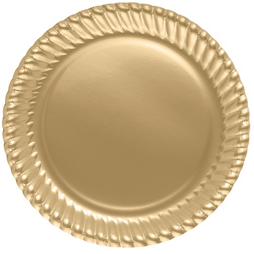 Karton Tabak Altın 23 Cm 8 Parça - 