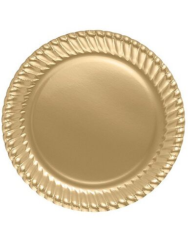 Karton Tabak Altın 23 Cm 8 Parça - 