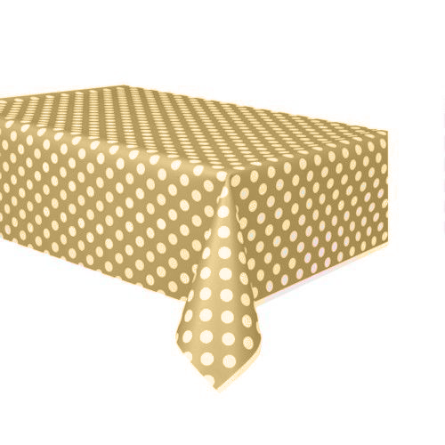 Masa Örtüsü 100 x 180 Cm Gold Puantiyeli - 1