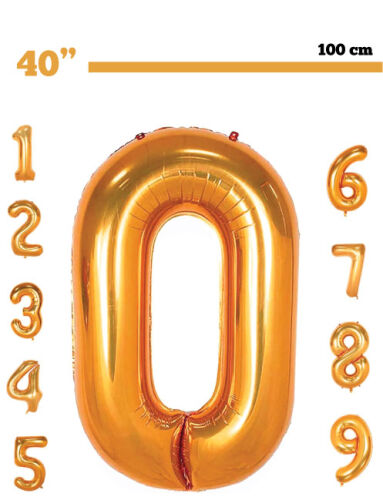 Folyo Balon 100 Cm Gold Rakam - 