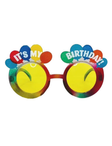 Gözlük Balonlu İts My Birthday Renkli - 