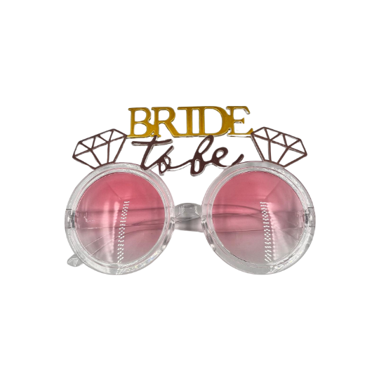 Gözlük Bride To Be Altın Yazılı Pembe - 