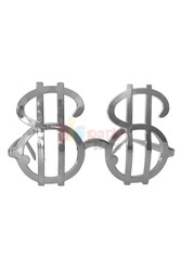 Gözlük Dolar Figürlü Gümüş Eko - 1