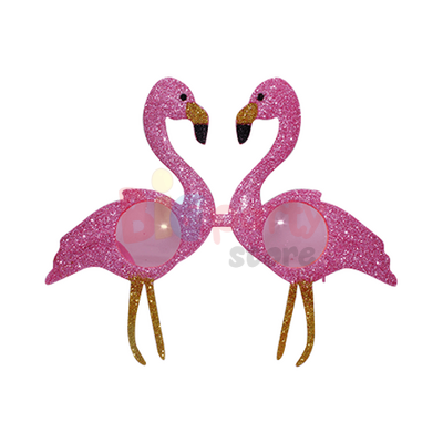 Gözlük Flamingo Ayaklı Simli Pembe - 1