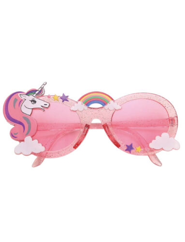 Gözlük Unicorn Desenli Pembe Camlı - 1