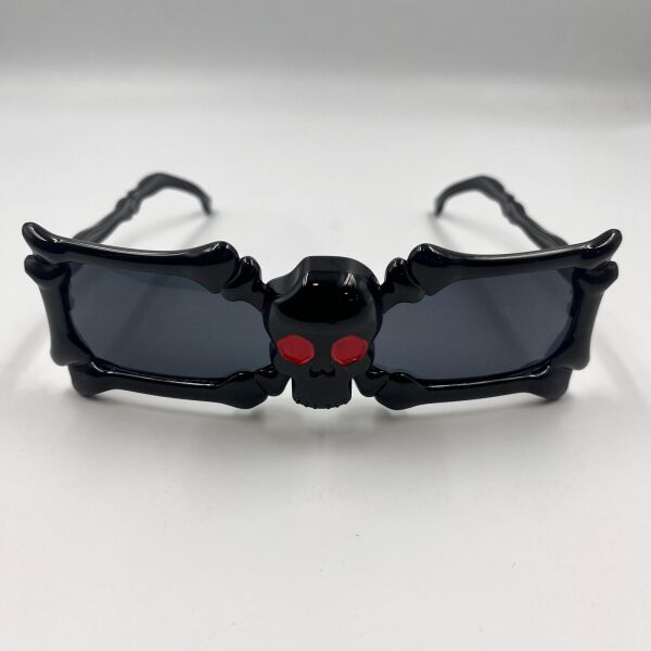 Gözlük İskelet Kemik Temalı Siyah - 2