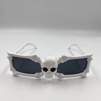 Gözlük İskelet Kemik Temalı Beyaz - 2