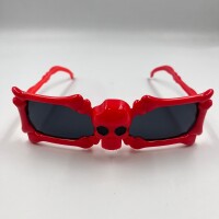 Gözlük İskelet Kemik Temalı Kırmızı - 2