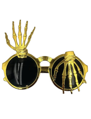 Gözlük İskelet Temalı Gold - 