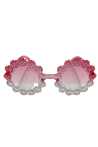 Gözlük Mika Çiçekli Model Pembe - 