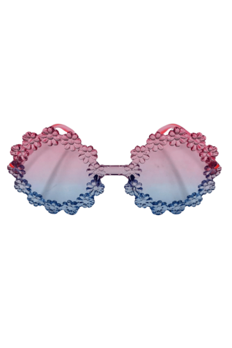 Gözlük Mika Çiçekli Model Pembe Mavi - 