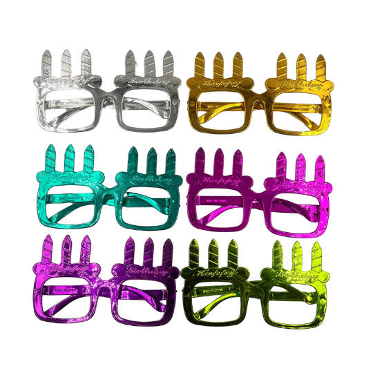 Gözlük Eko Mumlu Renkli 12 Parça Set - 