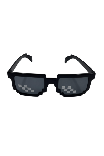 Gözlük Pixel Temalı Siyah - 2