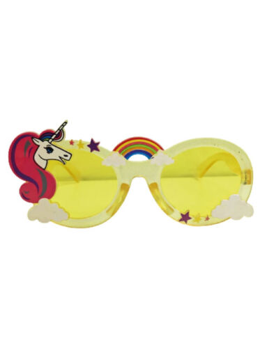 Gözlük Unicorn Desenli Sarı Camlı - 1