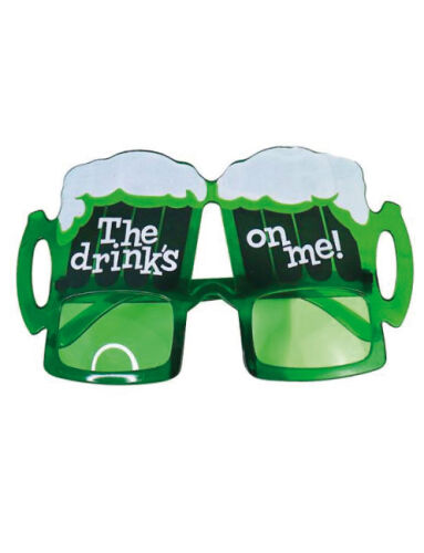 Gözlük Yeşil Bira Desenli - 