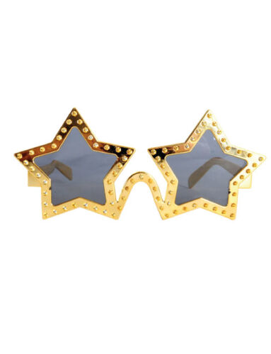 Gözlük Yıldız Siyah Camlı Altın - 