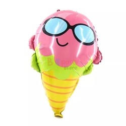 Folyo Balon Gözlüklü Dondurma 60 cm - 1
