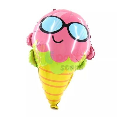 Folyo Balon Gözlüklü Dondurma 60 cm - 1