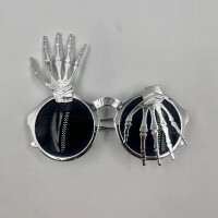 Gözlük İskelet Temalı Gümüş - 3