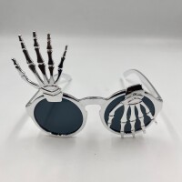 Gözlük İskelet Temalı Gümüş - 2