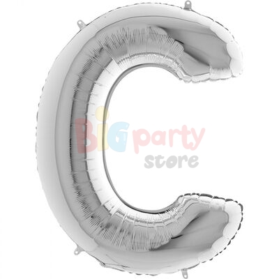 Folyo Balon Grabo 100 Cm Gümüş Harf - 4