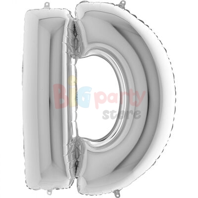 Folyo Balon Grabo 100 Cm Gümüş Harf - 5