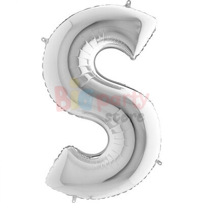 Folyo Balon Grabo 100 Cm Gümüş Harf - 18