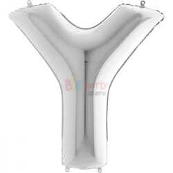 Folyo Balon Grabo 100 Cm Gümüş Harf - 22