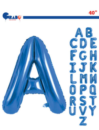 Folyo Balon Grabo 100 Cm Mavi Harf - 