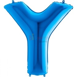 Folyo Balon Grabo 100 Cm Mavi Harf - 22