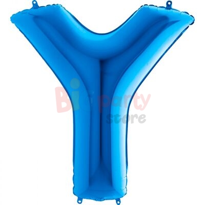 Folyo Balon Grabo 100 Cm Mavi Harf - 22